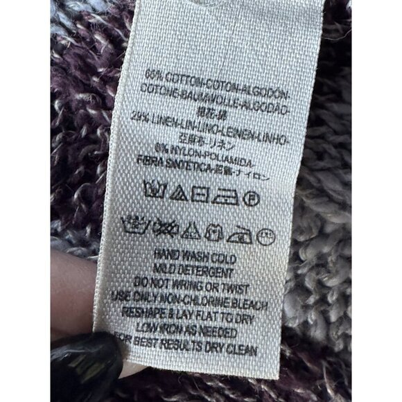 Free People Women's Sz XS Free Spirit Stripe Long Cardigan in Lavender Combo - Picture 8 of 10